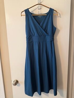 Eddie Bauer Teal Blue Small Sleeveless Dress